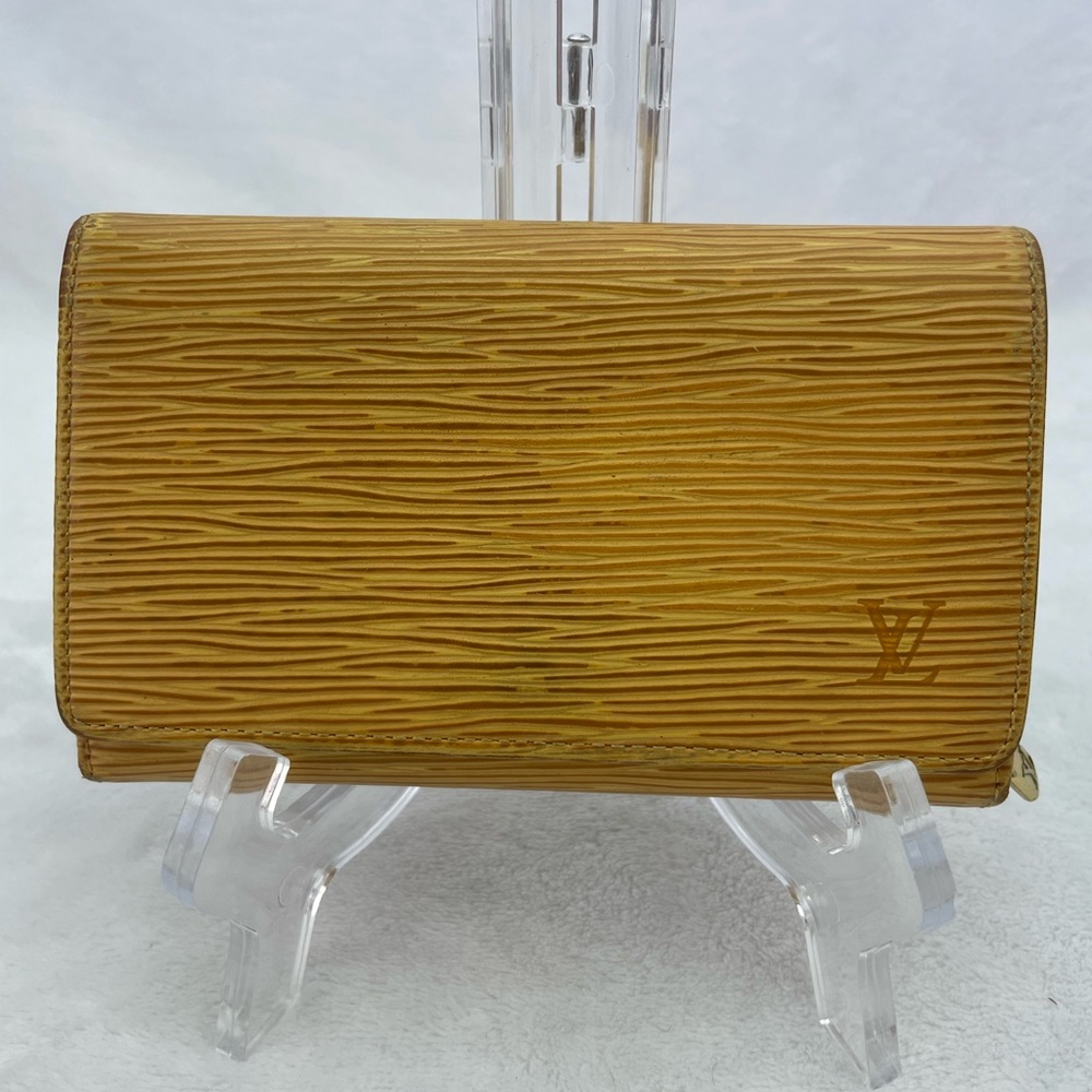 Louis Vuitton Yellow Epi Wallet